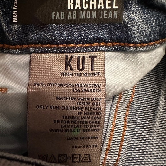 Kut From The Kloth Rachael Highrise Fab Ab Mom Jean - NWT - Size 0 - Picture 11 of 14